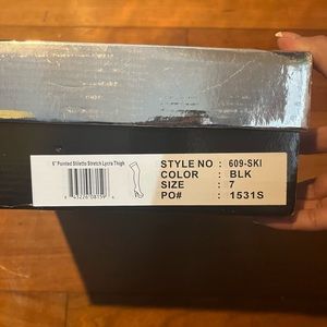 Ellie thigh high fabric platform boots
